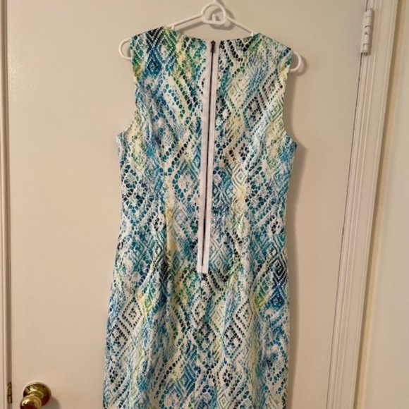 Tahari Sleeveless Cotton Dress, Size 10 - Picture 2 of 2